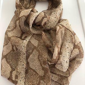 Lightweight fashion Chiffon scarf 52” x 21”  NWOT